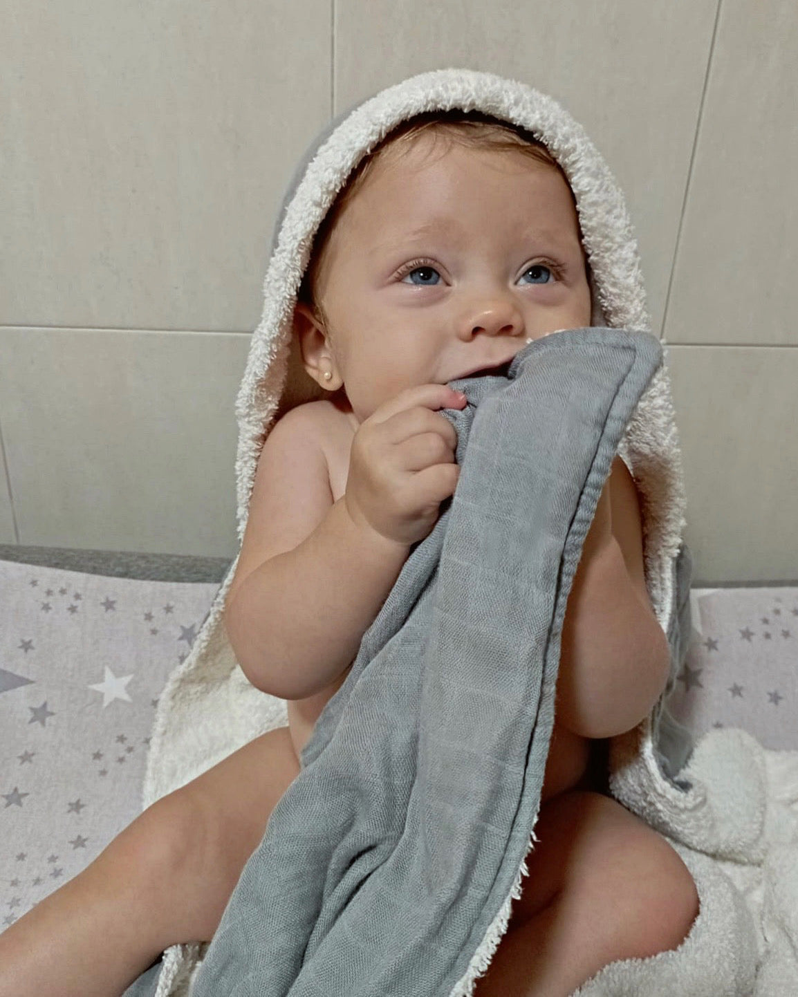 Capa de baño personalizada bebé con patitos - Cute martina